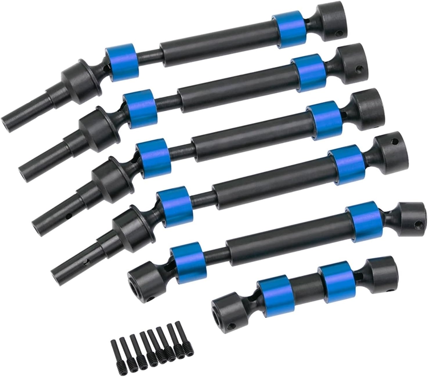 RC Car Drive Shafts for Traxxas for E-Revo 2 0 VXL 86086-4 RC Cars Steel Drive Shaft Model Simulator Vehicle Upgrade Part Replacement(Blue)