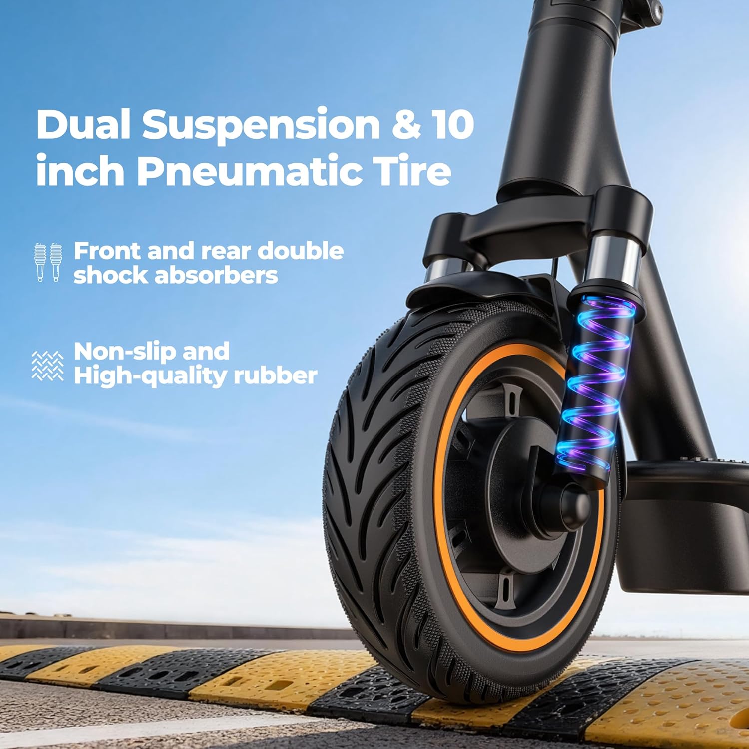 NAVIC Electric Scooter for Adults，Top Speed 19/22 MPH，Range 19/22/28 Miles，8.5”/10