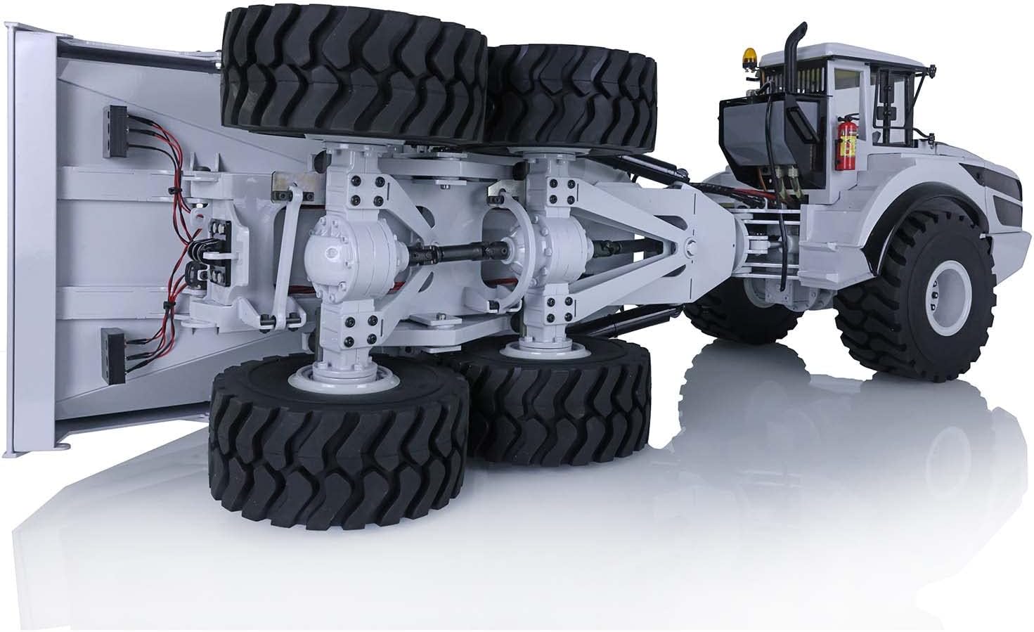 TOUCAN RC HOBBY 1/14 RC Metal Hydraulic 6 * 6 Articulated Truck Dumper Model Motor ESC Lights Christmas New Year Gifts 14+ for Adult