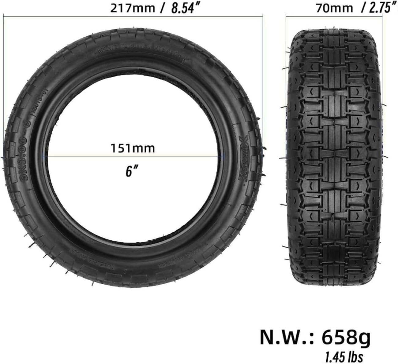 9x3.0-6 Tubeless Off-Road Scooter Tire, 9\