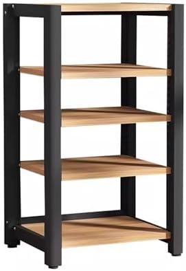 5 Tier Corner Media Storage Cabinet TV Stand