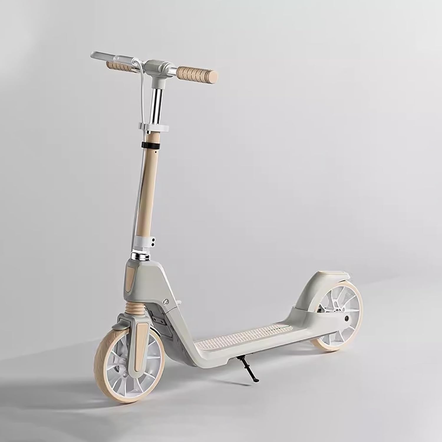 Folding Kick Scooter for Kids Teens and Adults,Adjustable Helght,Non-Slip Deck,Dual Brakes System,Best Gift for Age 6 Up Kids Girls Boys Teens, 220Lb Weight Limit