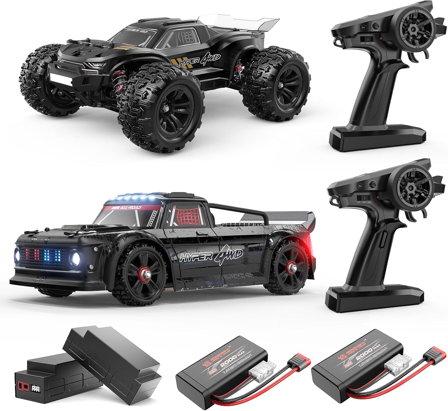 HYPER GO H16BM X 14301 Brushless 42 Mph Fast RC Cars for Adults, Hobby Off-Road RC Truck, RTR Drift Remote Control Car