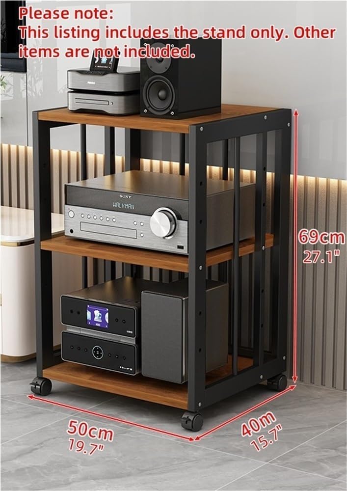 5-Tier AV Media Stand with Wheels