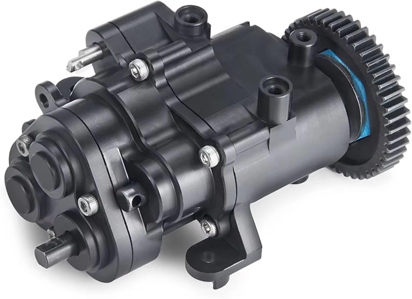 RC Car Parts for TRX4 for Bronco for TRX6 G63 1/10 CNC Metal Gearbox with Shifting Slipper Clutch and Transmission Internal Gears RC Car Parts Replacement