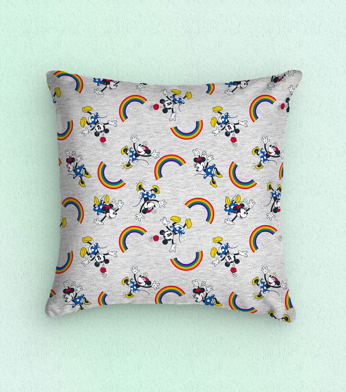 Disney Pride Cotton Fabric Minnie Rainbow