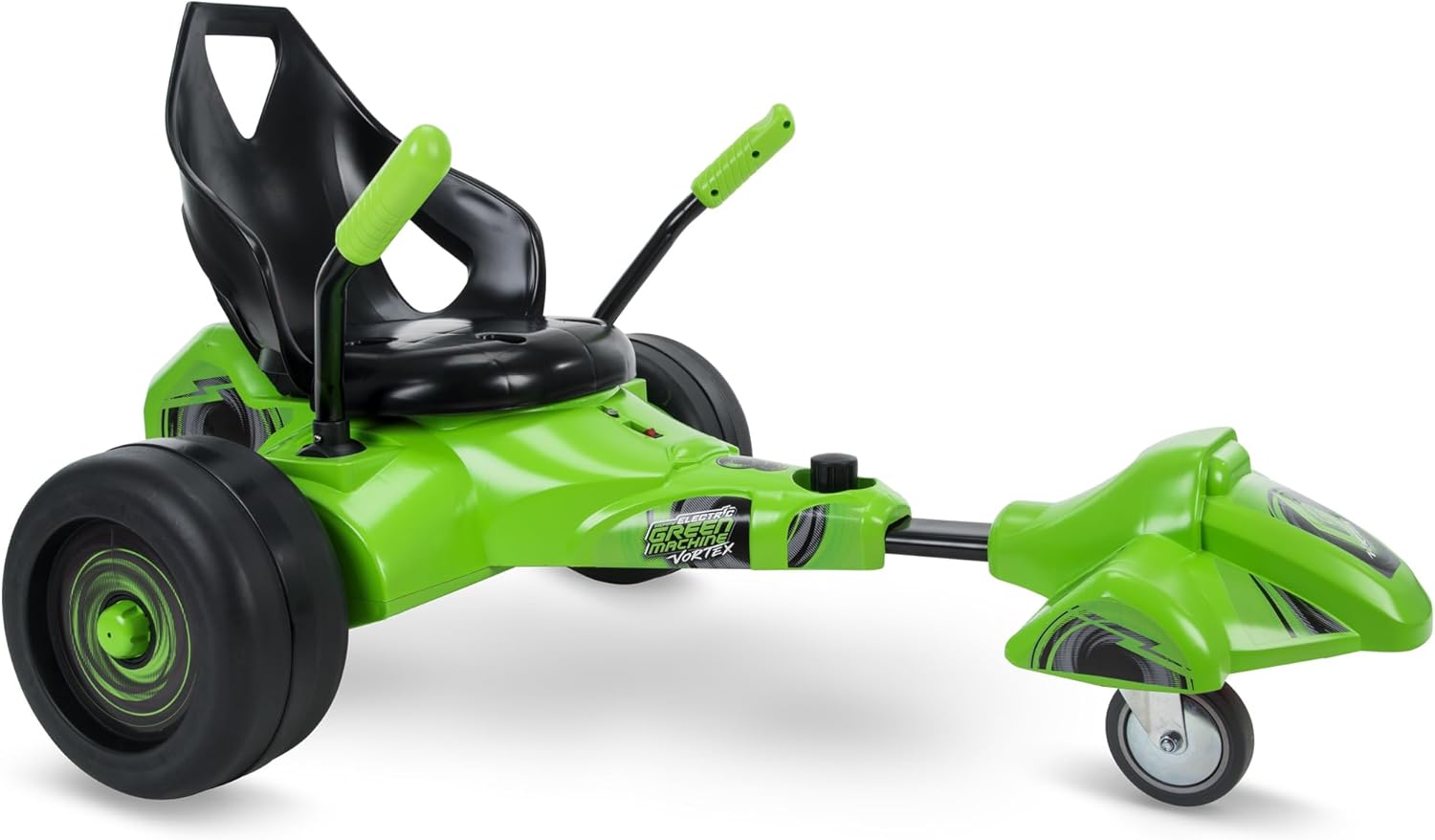Huffy Green Machine Vortex 12V Battery Powered Ride On, Ideal for Ages 8+, Easy to Operate, Adjustable Frame, Endless Fun, Balanced Spins and Wheelies, 8 MPH, Max Weight 150 Pounds