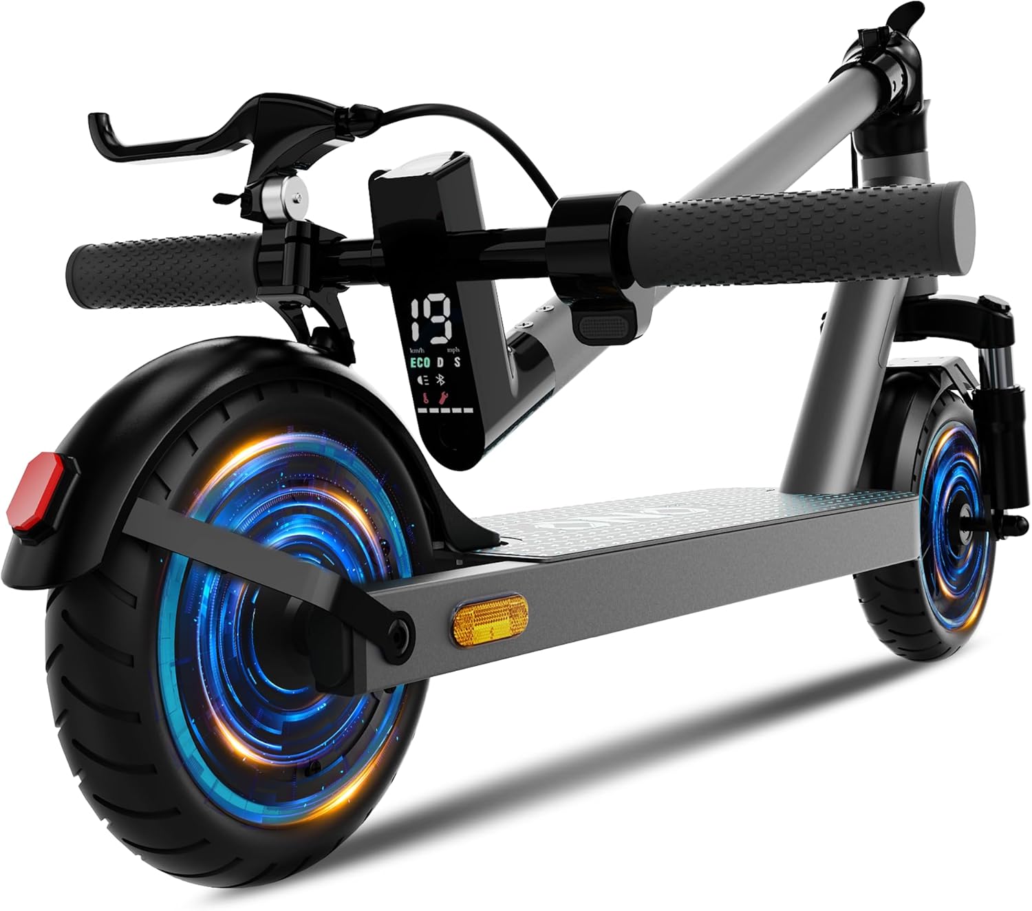 QnQ Electric Scooter, Powerful 500WPeak Motor, Max28Miles Long Range, Top Speed 19 MPH, 8.5