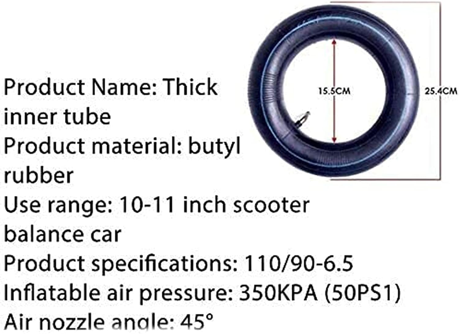 11-inch 90/65-6.5 Mountain Off-Road Inflatable Tires for Electric Scooter - Thick, Non-Slip, Wear-Resistant, and Anti-Slip - Replacement Tyre (Scooter Tires 90/656.5)