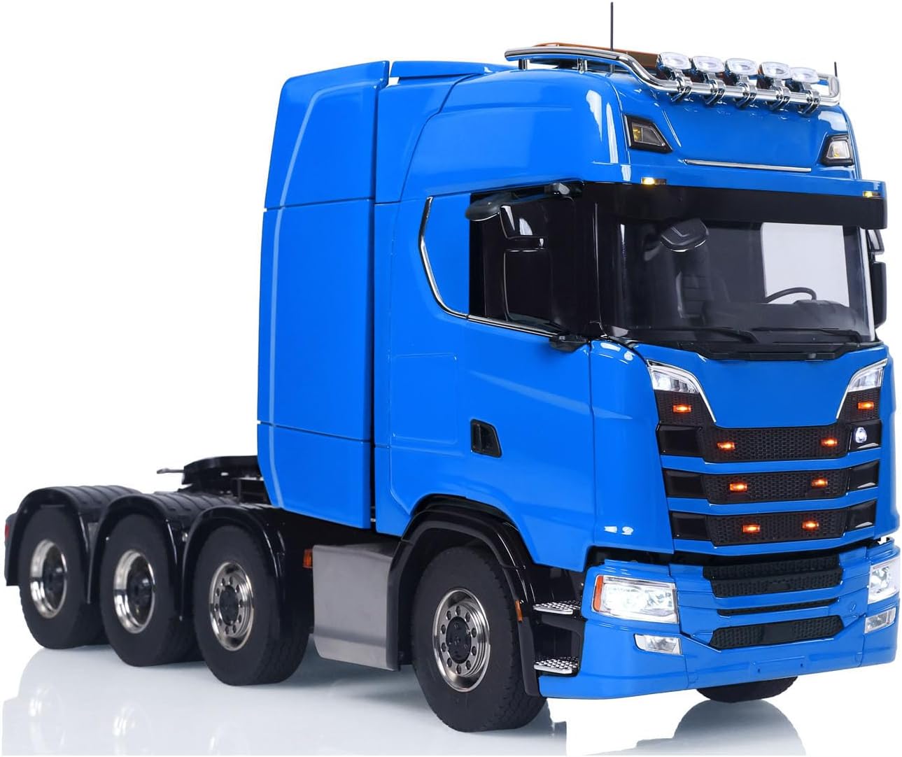 TOUCAN RC HOBBY Flysky Radio RC Tractor Truck 770S 1/14 Remote Control Lorry 8x8 Model Vehicle Axle Locks Sound System Engineering Light