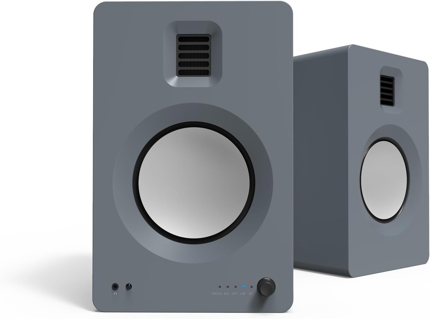Kanto TUK Powered Speaker with Headphone Out | Built-in USB DAC | Dedicated RCA with Phono Pre-amp | Bluetooth | AMT Tweeter | 5.25