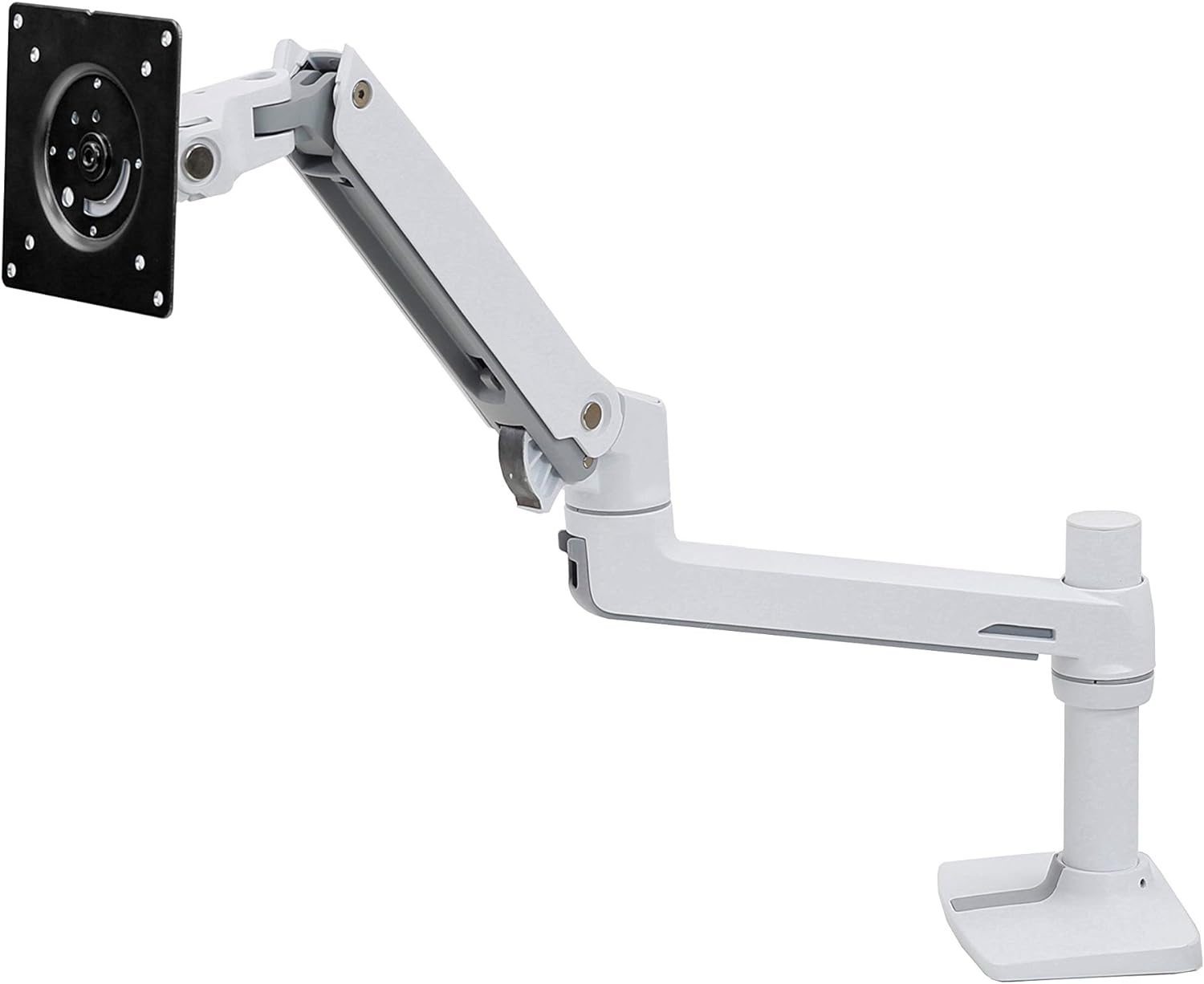 Ergotron – LX Monitor Arm, Single Monitor Desk Mount – fits Flat Curved Ultrawide Computer Monitors up to 34 Inches, 7 to 25 lbs, VESA 75x75mm or 100x100mm – White
