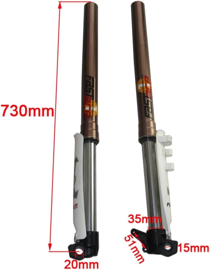 TC-Motor Motorcycle Front Fork 730mm Suspension AKX01RC 45/48-730mm For Pit Dirt Motor Bike