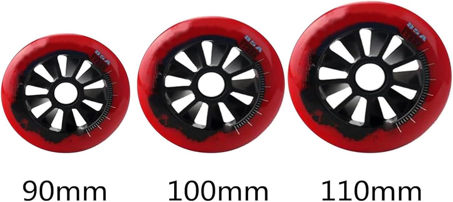 Inline Skate Wheels Indoor Outdoor Inline Skate Replacement Wheel 90Mm 100Mm 110Mm Speed Skate Wheels 8 Pcs