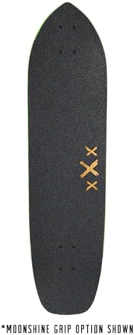 Longboard Skateboard, Freestyle Cruiser, Waterproof and Wood Construction, Cruise Skateboard and Longboard Decks, Lightweight Build (Outlaw Complete Deck + Wheels)