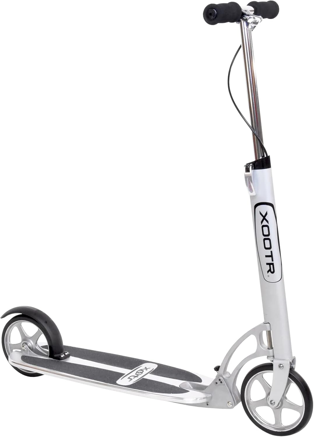 Xootr Street Teen/Adult Kick Scooter - 800+lb Capacity - Life Long Backing - QuickClick Latch Folding Mechanism - Front & Rear Brake