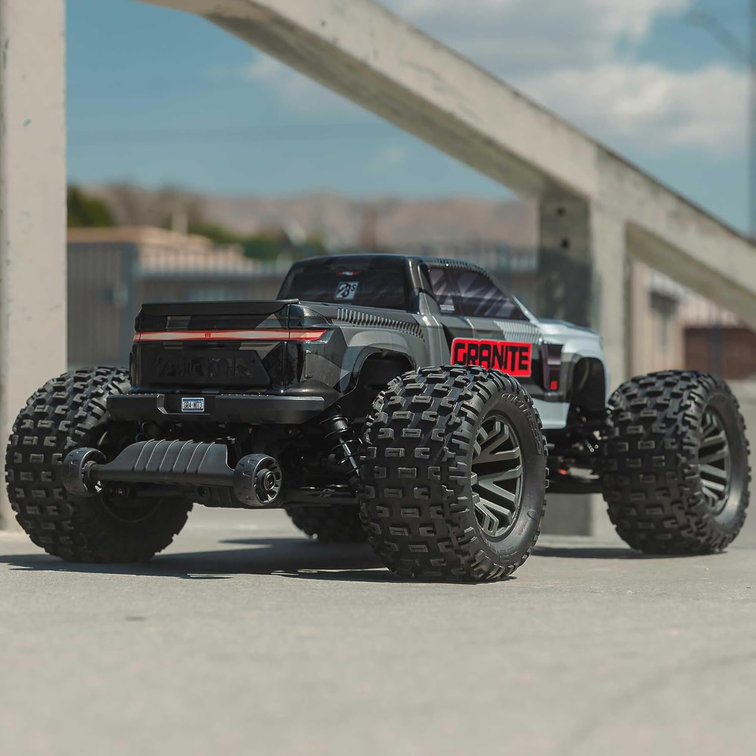 ARRMA RC Truck 1/10 Granite 4X4 223S BLX BRUSHLESS Monster Truck RTR with DSC, Gun Metal, ARA4302V4T3