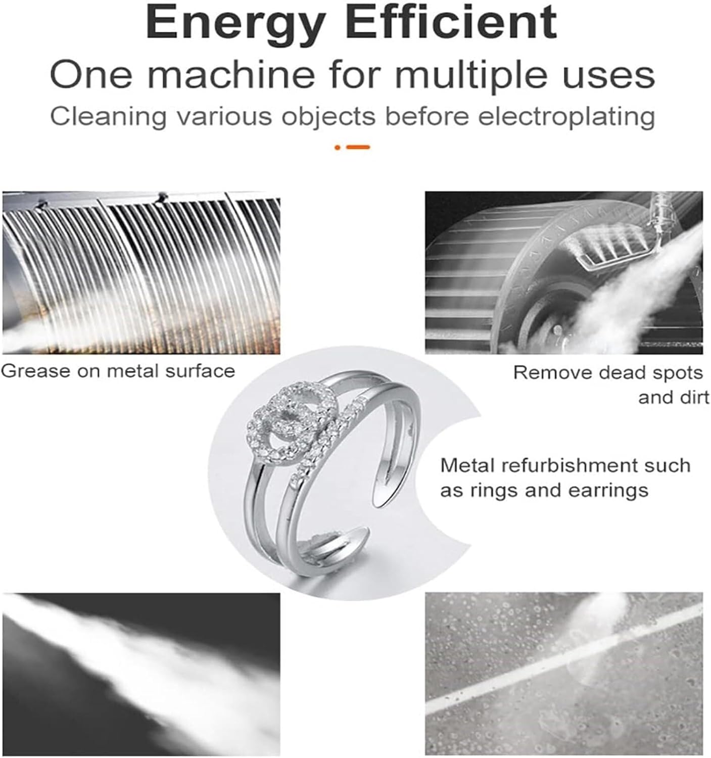 Commercial Jewelry Steam Cleaner,Gemstone Cleaning Machine,4L Jewelry Steam Cleaner, Stainless Steel, 135℃ Steam Temperature