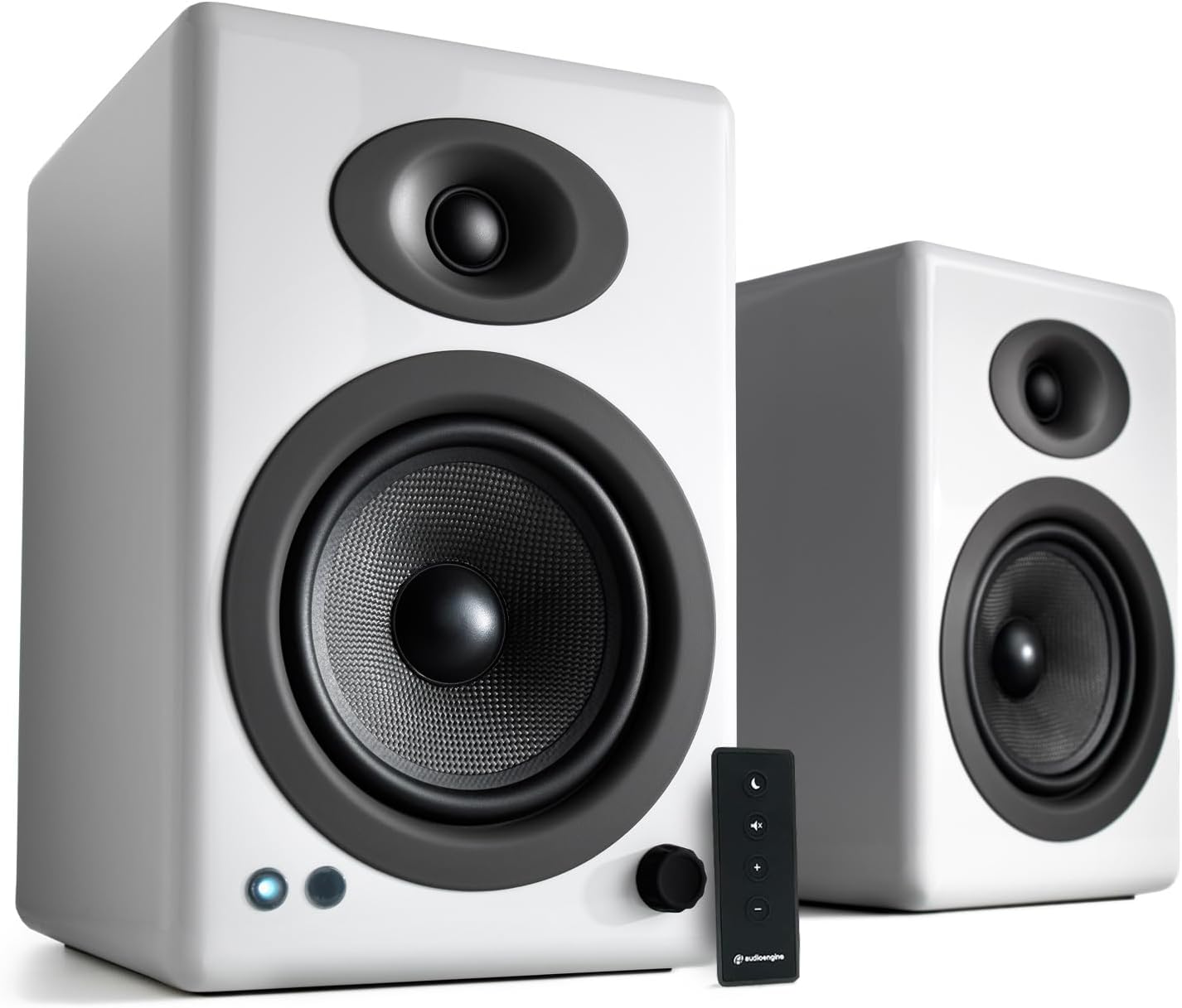 Audioengine A5+ Powered Bookshelf Speakers 150W High-Fidelity Studio Monitors for Music