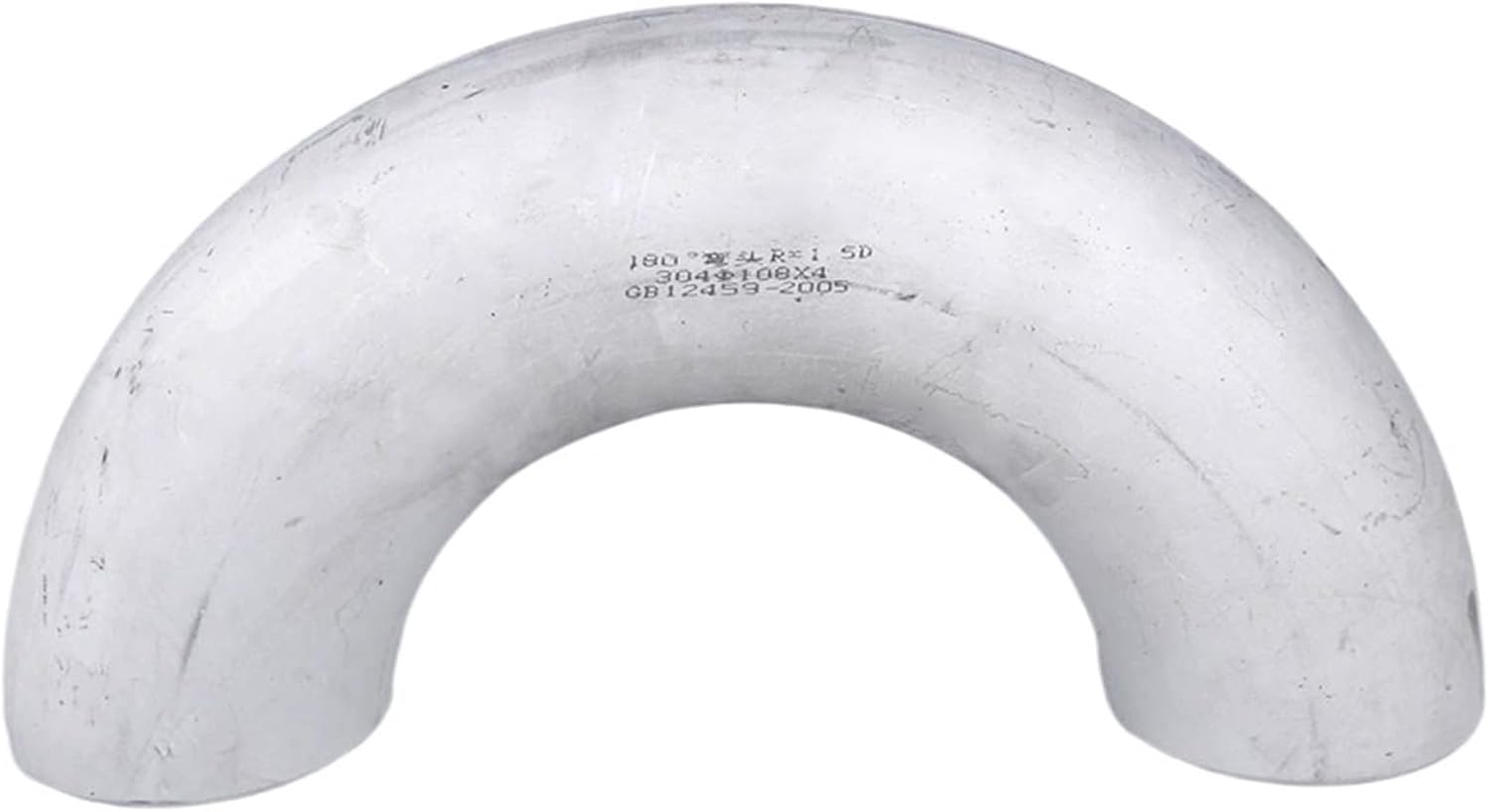 304 stainless steel welded and stamped seamless pipe fittings, 180 degree elbow, U-shaped bend, long radius, industrial grade(159-4)