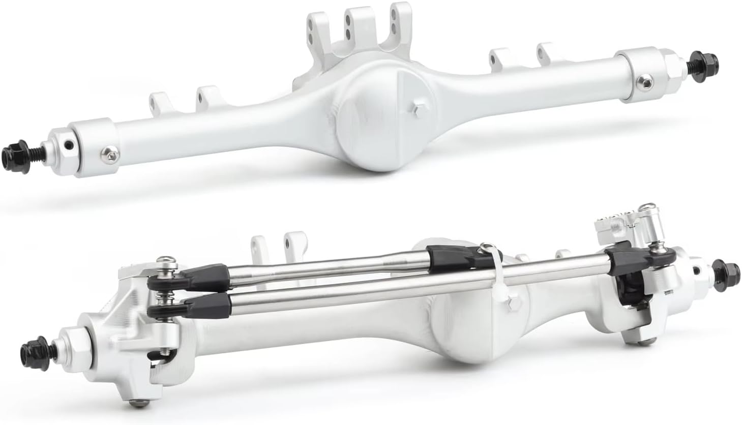 Rc Parts For Axial For SCX10 II VS4-10 F10 TStraight Machined Aluminum Axle All Inclusive Assembly Upgrade Accessories Replacement Parts(Clear,Set)