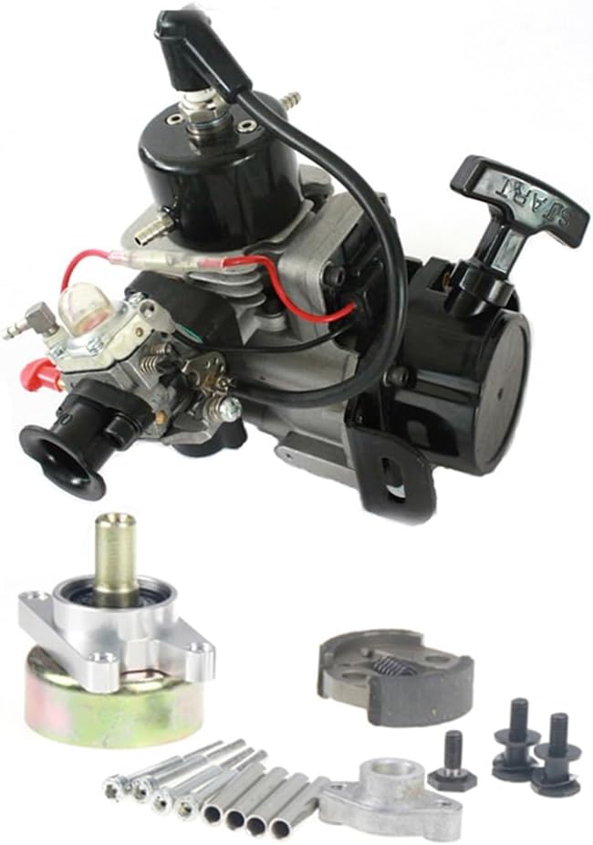 FLMLF Rc Boat 2-Stroke 4 Bolt 26cc Engine with Clutch Kit for Zenoah CY RCMK Marine QJ Engine G260 PUM Parts