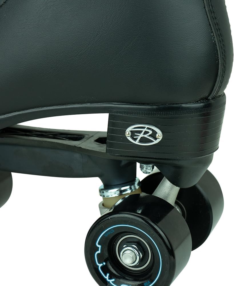 Riedell Boost Roller Skates - Lightweight, Comfortable Indoor Quad Skates for Men and Women Beginner to Seasoned with Smooth Retro Build