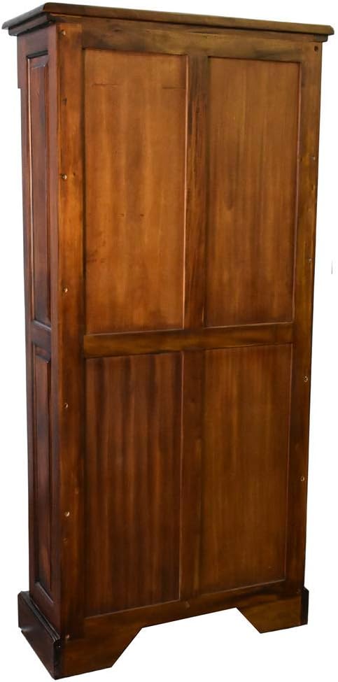 Crafters and Weavers Legacy Open Bookcase - Brown Walnut