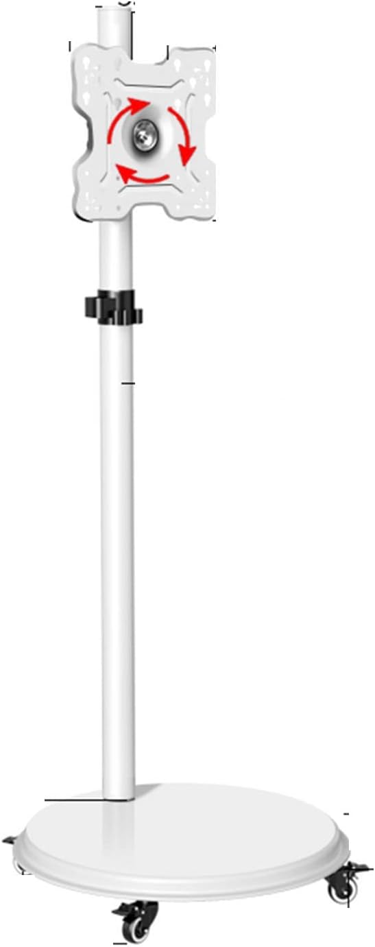 Table Top 24-43in Monitor Mobile Bracket - TV Computer Monitor Horizontal and Vertical Rotating Bracket Floor Mobile Cart Live Video Busine,