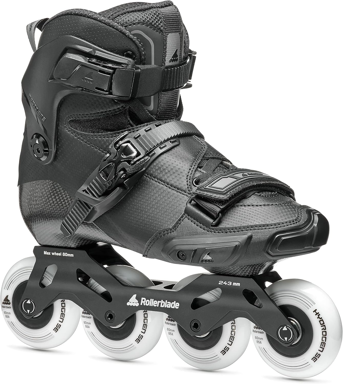 Rollerblade Crossfire Unisex Adult Slalom Inline Skate, Black, Urban Performance Inline Skates