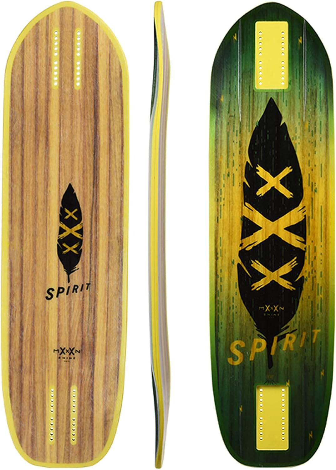 Spirit - Longboard Skateboard, Waterproof, Durable, Lightweight, Freeride, Downhill, by Moonshine Manufacturing (Deck ONLY)