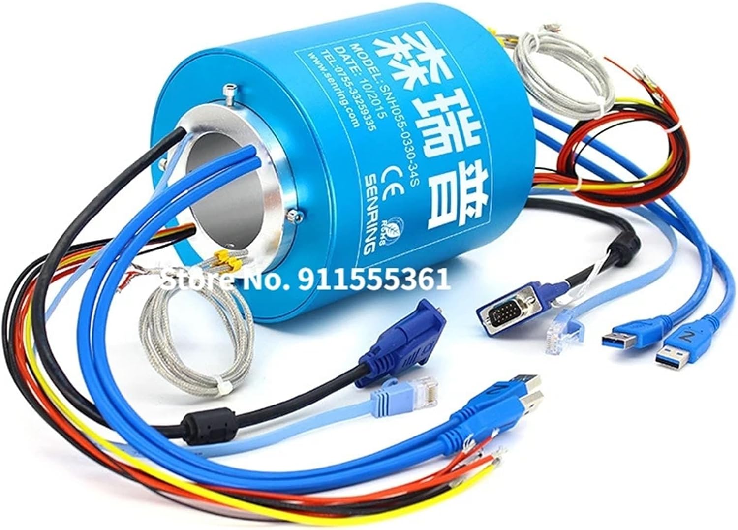 1PCS Through Hole Slip Ring 2/6/12/18/24 Channels 2A/5A/10A Current Slipring Hollow Rotate Connector Hole 8-100mm Conductive Rings(12.7X35mm 12CH 5A)