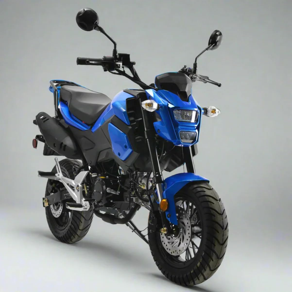 HHH Vader 125 Bike125cc Scooter Motorcycle gas Vitacci 125cc Street bike 4 speed manual with clutch (RED)