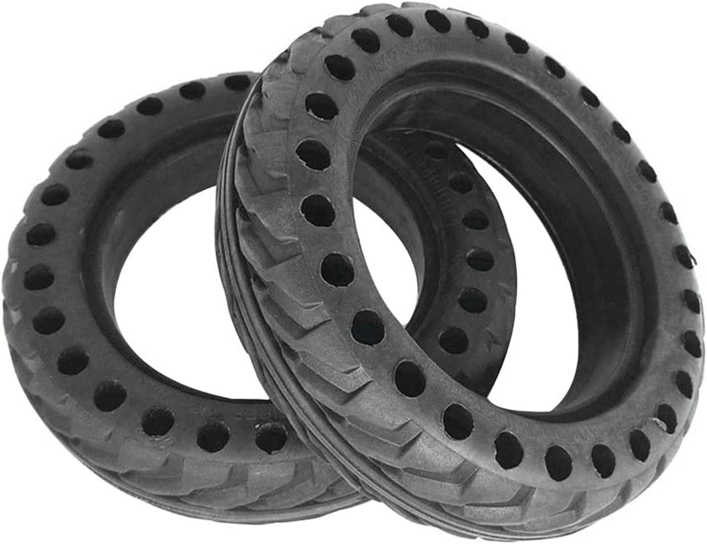 Scooter Replacement Wheels Electric Scooter Wheel-200x50mm/8 Electric Scooter Tubeless Solid Tyre Rear Wheel Rubber Tires Antiskid(Black)