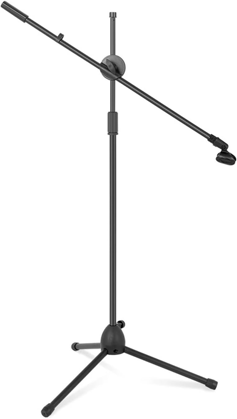 Flexible Stage Microphone Stand Tripod Floor Standing Microphone Stand Stand Up to 190cm Black