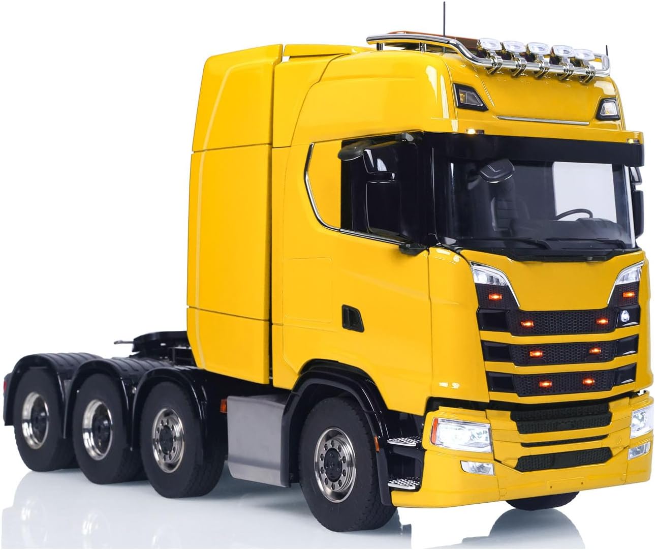 TOUCAN RC HOBBY 8X8 1/14 RC Tractor Truck 770S Metal Transmission with Transfer Case 3Speed Gearbox Light Sound System Painted Model No Charger