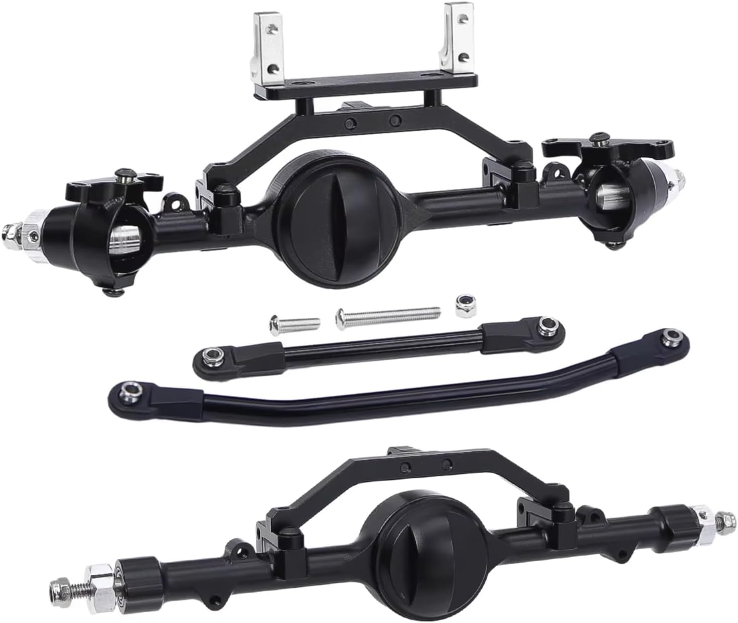 RC Upgrade Accessories for Gelande II TF2 D90 D110 for Yota II 1/10 RC Crawler Car Axle Front and Rear Straight Complete Axels Upgrades(1 Set)