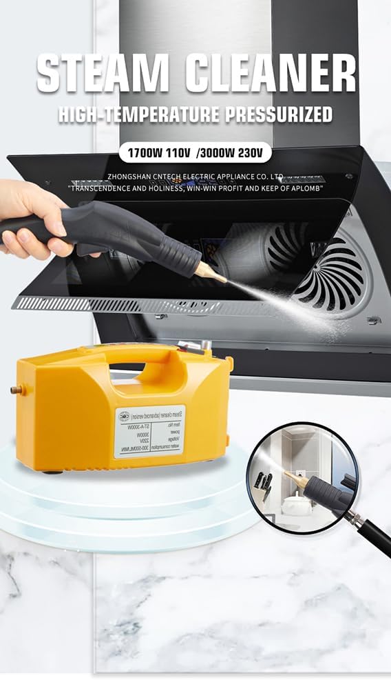 Shoe Cleaner Car Cleaning Machine High Pressure Steam Cleaner (Yellow)