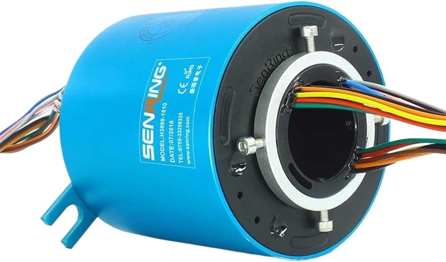 18 Circuits Through Bore Slip Ring Rotary Joints ID38.1mm OD99mm for 10A Current Transmit