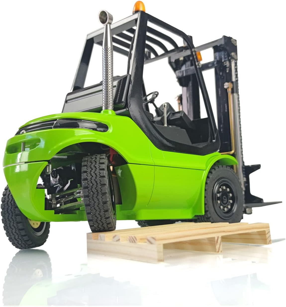 LESU 1/14 RC Hydraulic Forklift Transfer Car RTR Model ESC Motor Servo Light Sound I6S Radio Controller Green