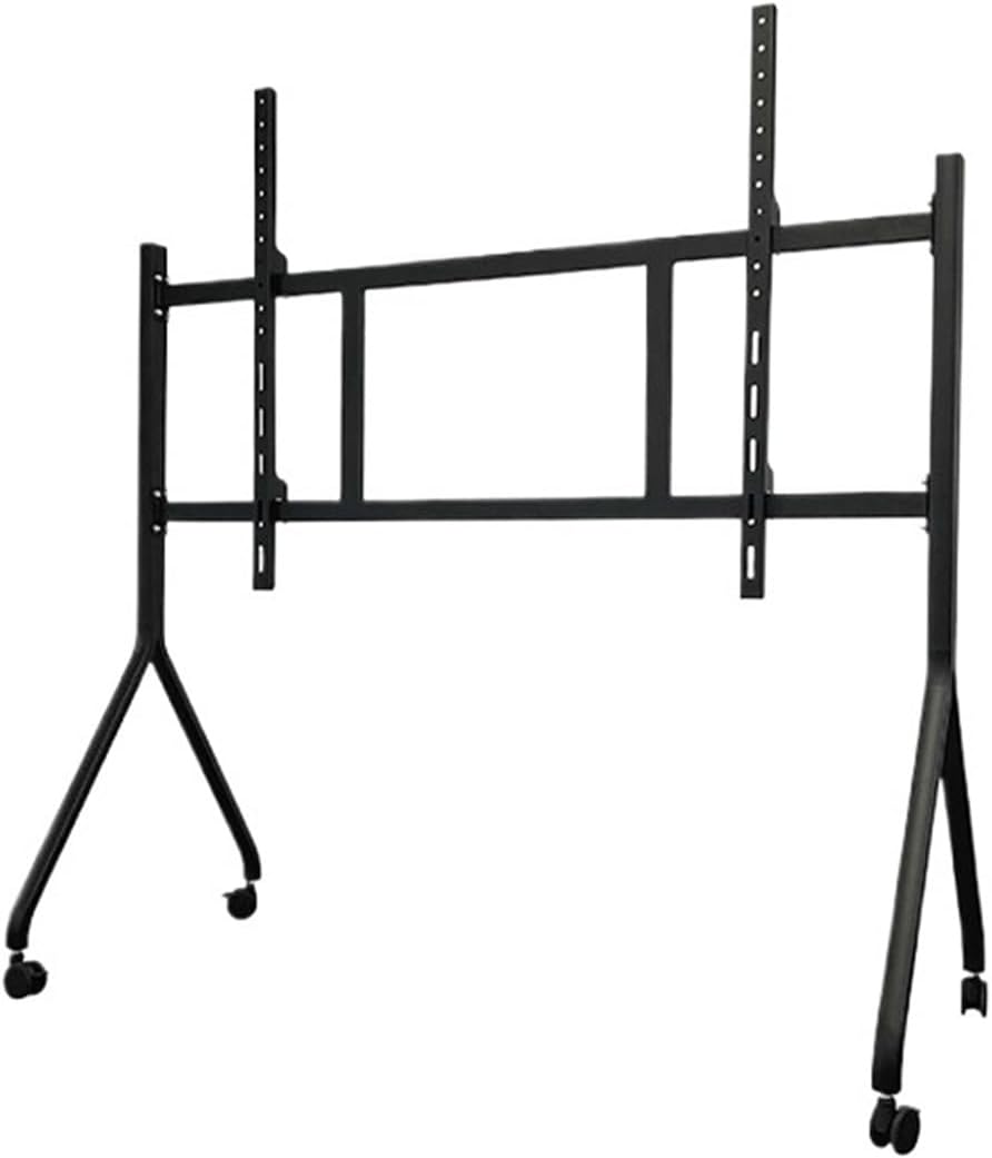Mobile trolley stand for 42-100 inch monitors, floor-standing A-frame.
