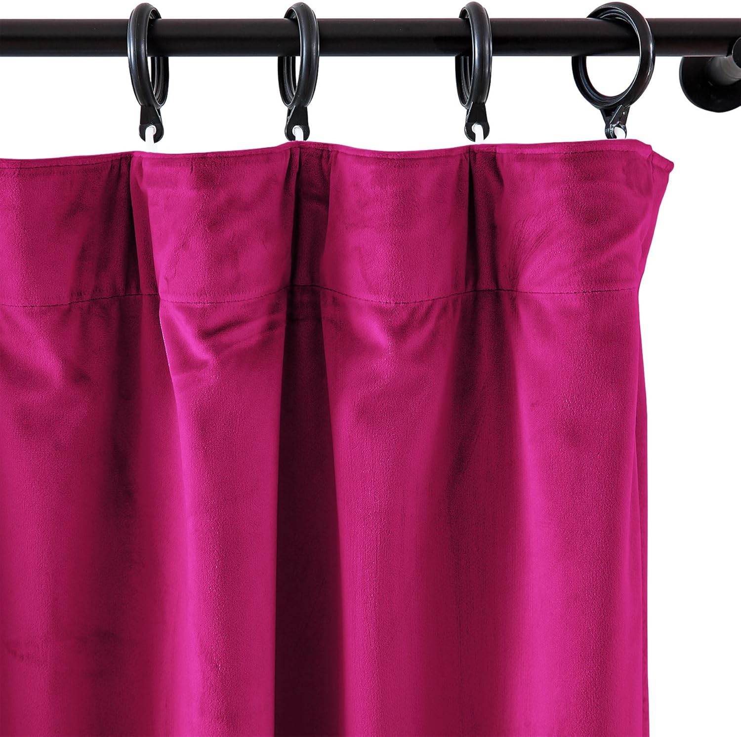 cololeaf Home Theater Velvet Curtains Soft Velvet Drapes Light Blocking Sound Dampening Panels for Master Bedroom Concert Stage Hall Club Backdrops - Burgundy Red 200W x 96L inch (1 Panel)