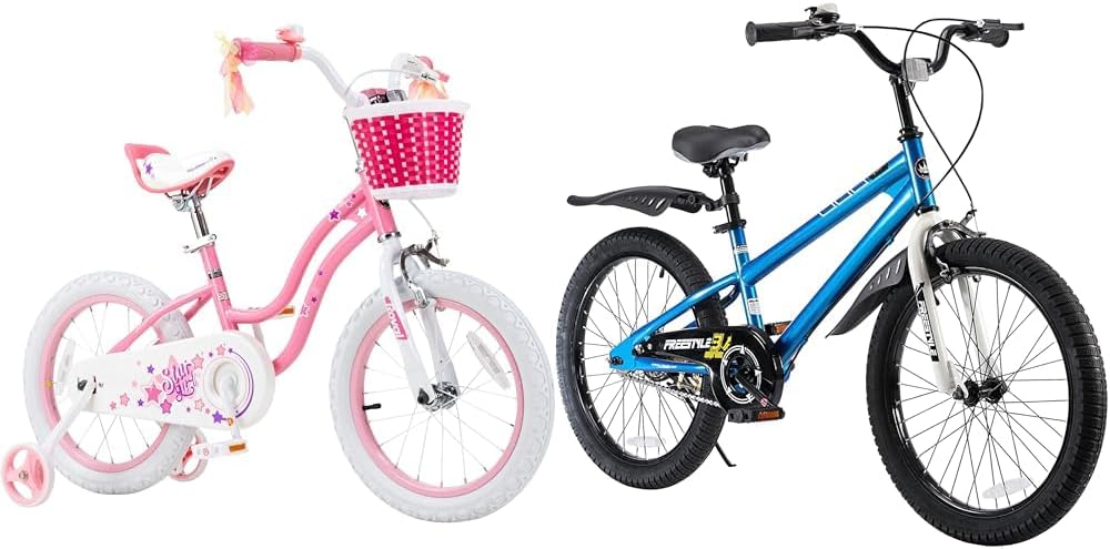 Royalbaby Stargirl Kids Bike Girls 12 14 16 18 20 Inch Children's Bicycle with Basket for Age 3-12 Years