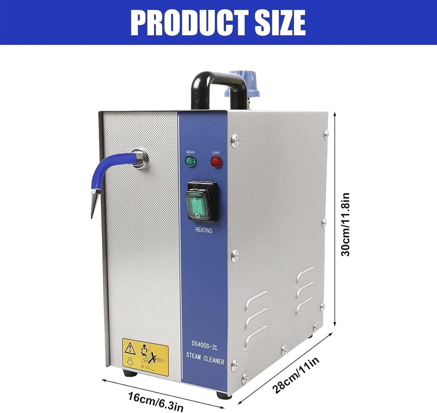 Commercial Jewelry Steam Cleaner,Gemstone Cleaning Machine,4L Jewelry Steam Cleaner, Stainless Steel, 135℃ Steam Temperature