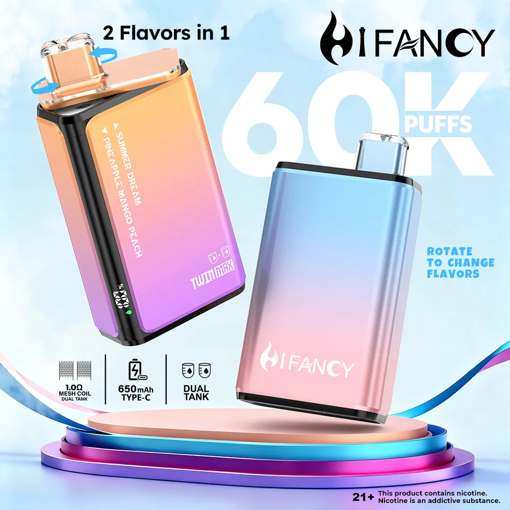 HIFANCY TWIN MAX 60K 2 in 1 (10pcs) - MYEU VAPES