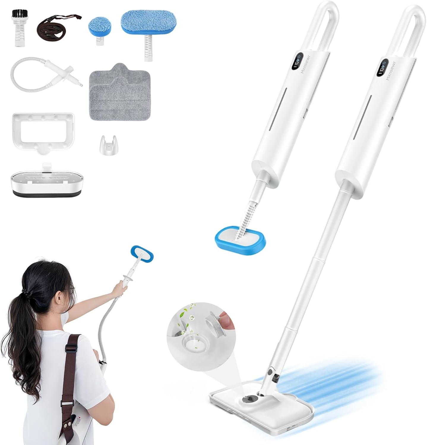 Steam Mop All-in-one for Floor Cleaning, MultiPurpose Steam Cleaner for Home