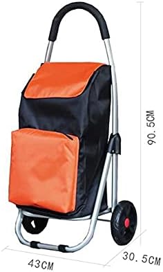 Collapsible Wagon Cart with Wheels Foldable Folding Wagons Carts Silent Universal Wheels,Folding Wagon Shopping Cart Folding Shopping Trolley Portable Shopping Cart Trailer Luggage Cart Clim