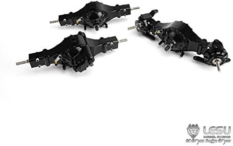 LESU Toucan RC Hobby 6X6 Metal Front Rear Axle Differential Lock 1/14 RC Tractor Truck for Tamiya