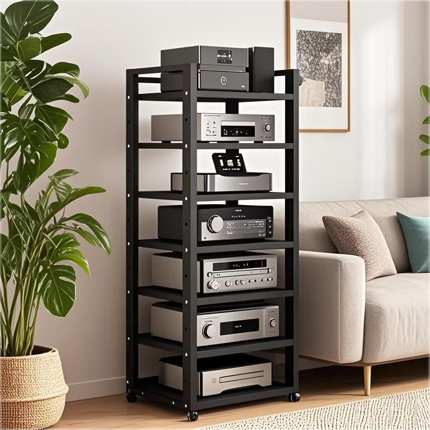Dernoing 7 Tier Audio Rack Tower