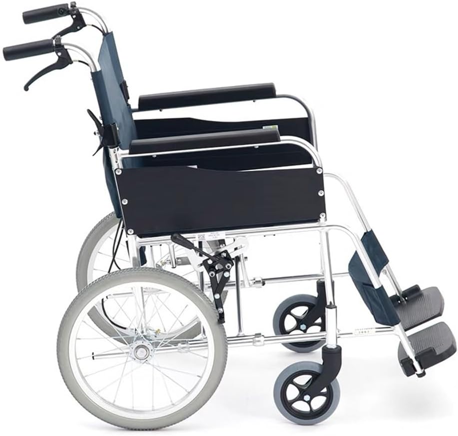 1 Pair 16 Inch Wheel Replacement for Wheelchairs, 16×1.75 Solid Rear Wheels Assembly, Polyurethane Tires, Aluminum Alloy Spoke Hub